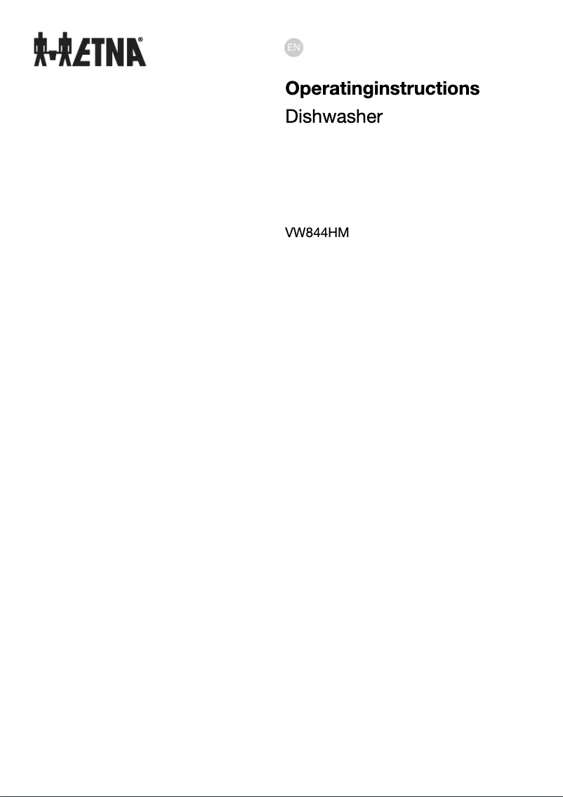 Page 1 de la notice Manuel utilisateur Etna VW844HM