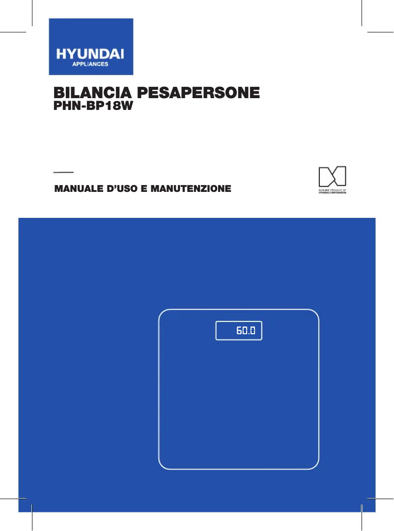 Page 1 de la notice Manuel utilisateur Hyundai PHN-BP18W