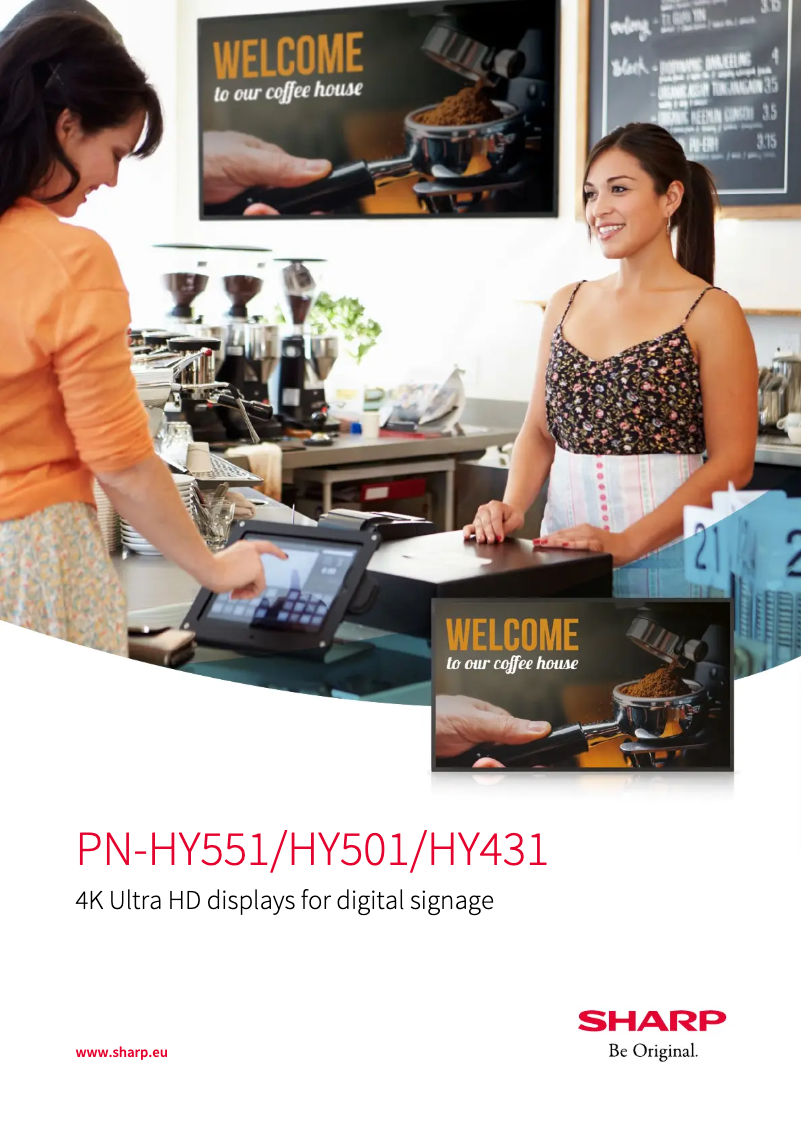 Page 1 de la notice Brochure Sharp PN-HY551