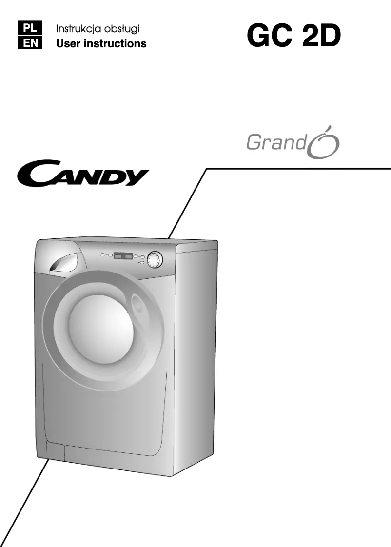 Page n°1 - Manuel utilisateur Candy GC 1282D2/1-S