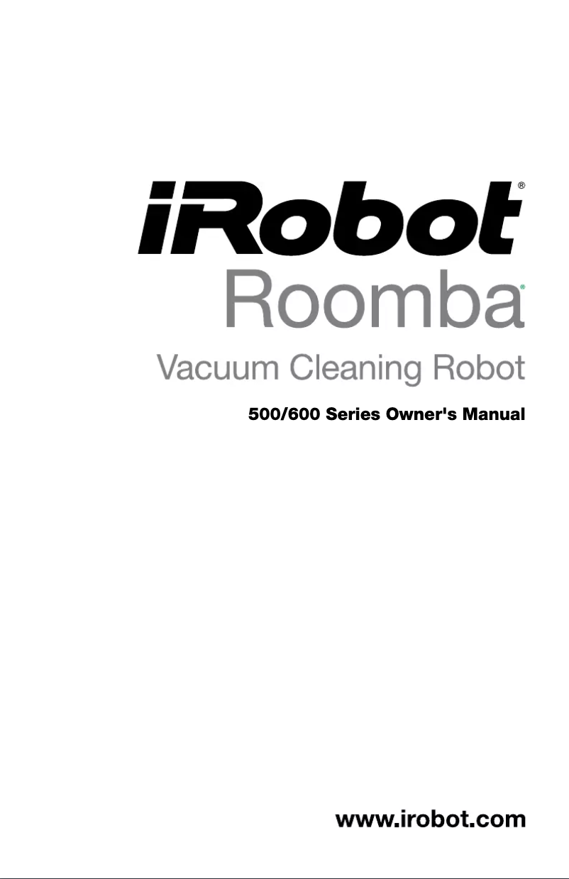 Page 1 de la notice Manuel utilisateur iRobot Roomba 605