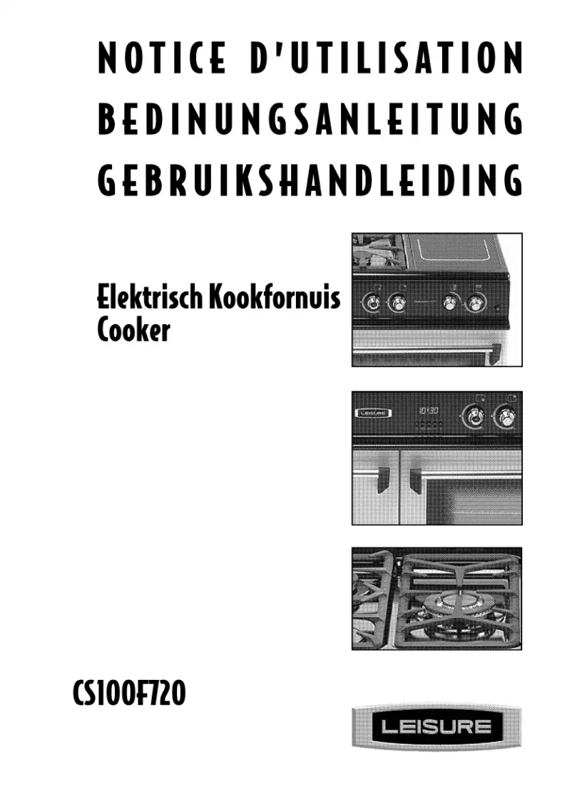 Image de la première page du manuel de l'appareil Cuisinemaster CS100F720