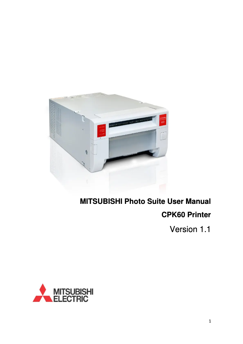 Image de la première page du manuel de l'appareil CPK60