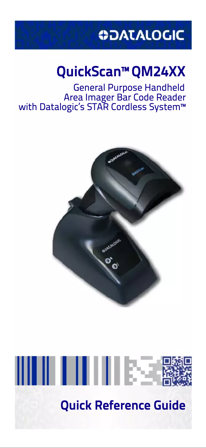 Page 1 de la notice Manuel utilisateur Datalogic QuickScan Mobile QM2430