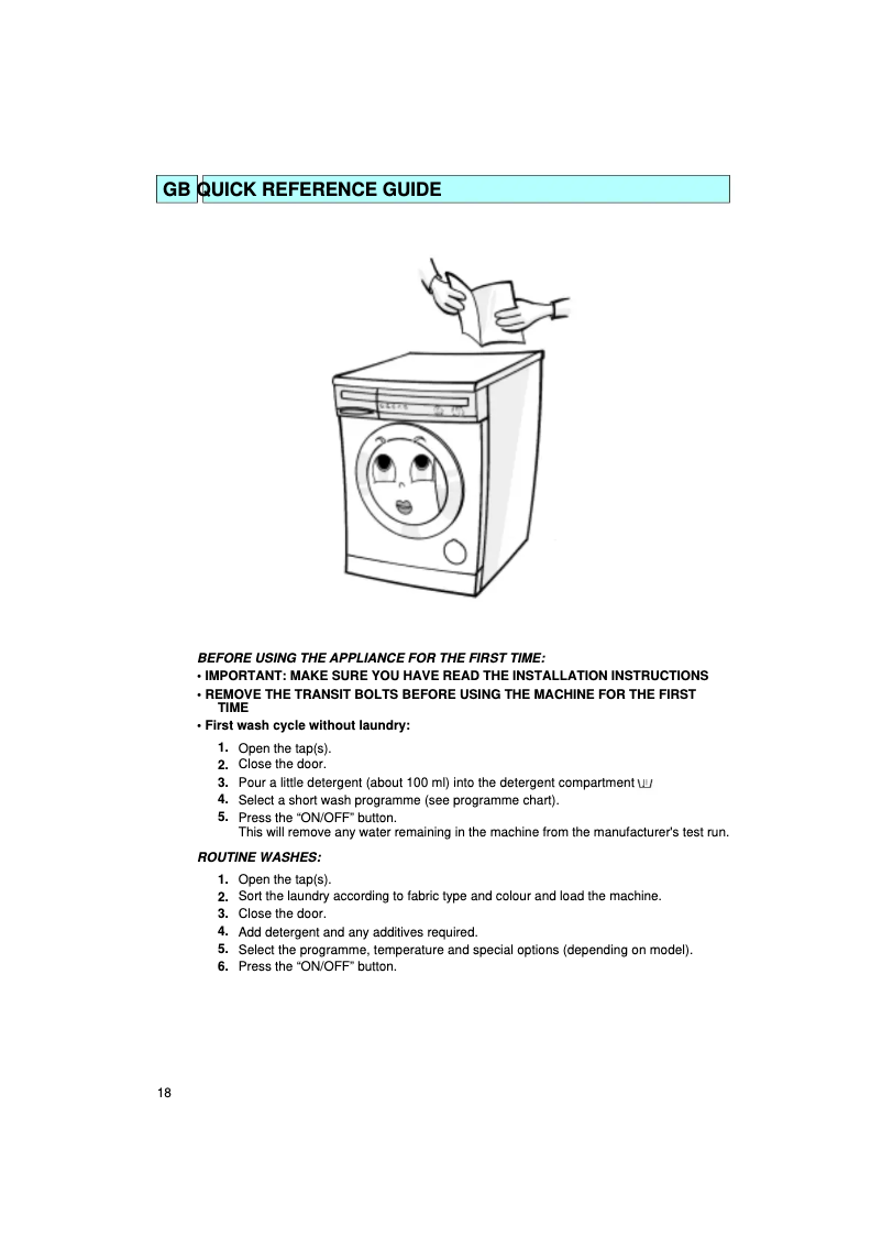 Imagen de la primera página del manual del dispositivo AWM 366/3