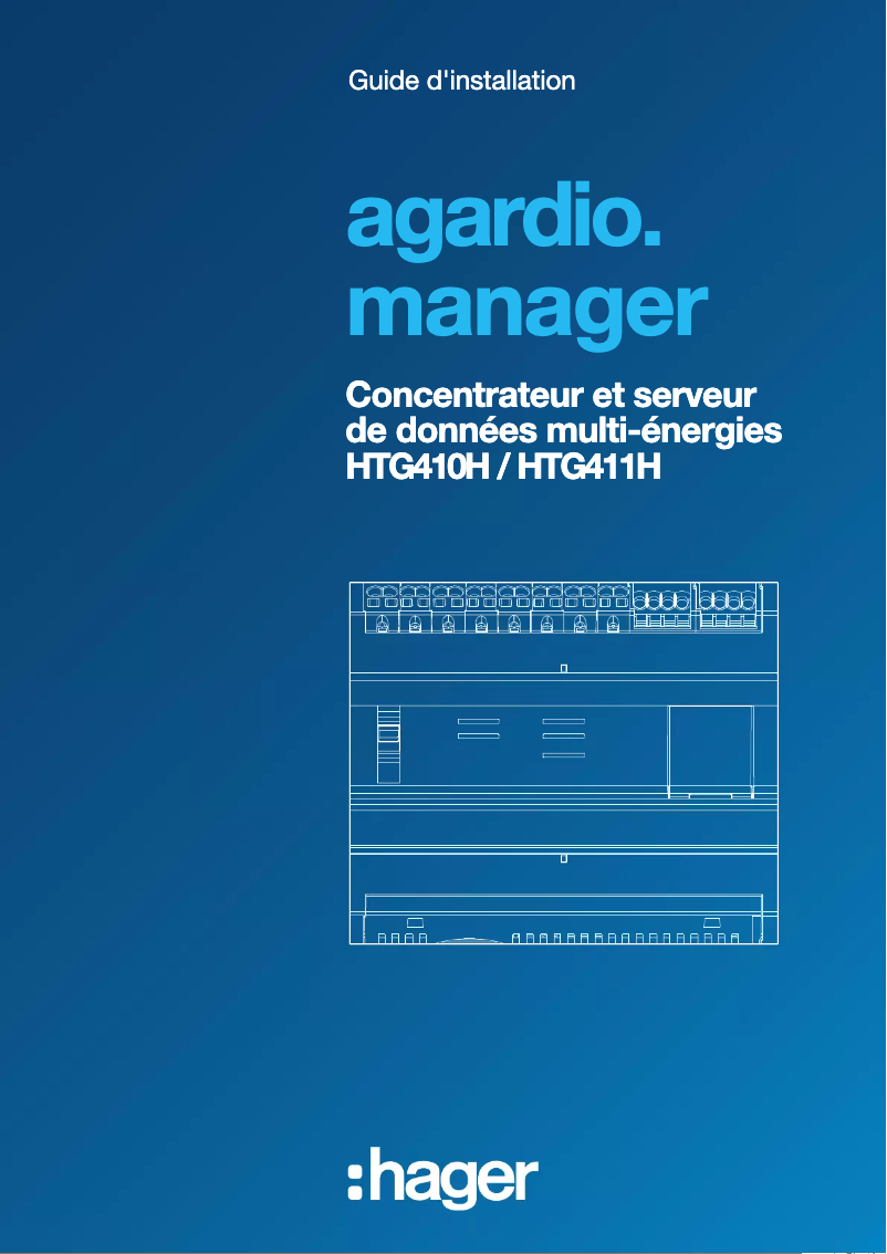 Page n°1 - Instructions / montage Hager HTG411H