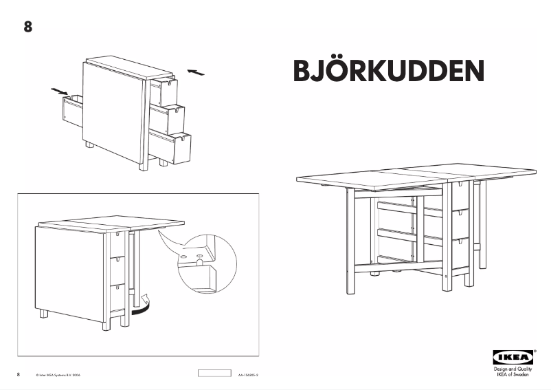 Página 1 del manual Manual de usuario Ikea BJÖRKUDDEN