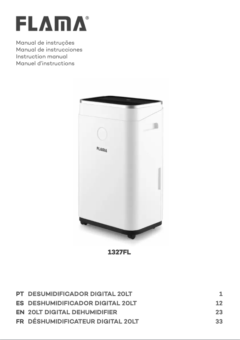 Page 1 de la notice Manuel utilisateur Flama 1327FL