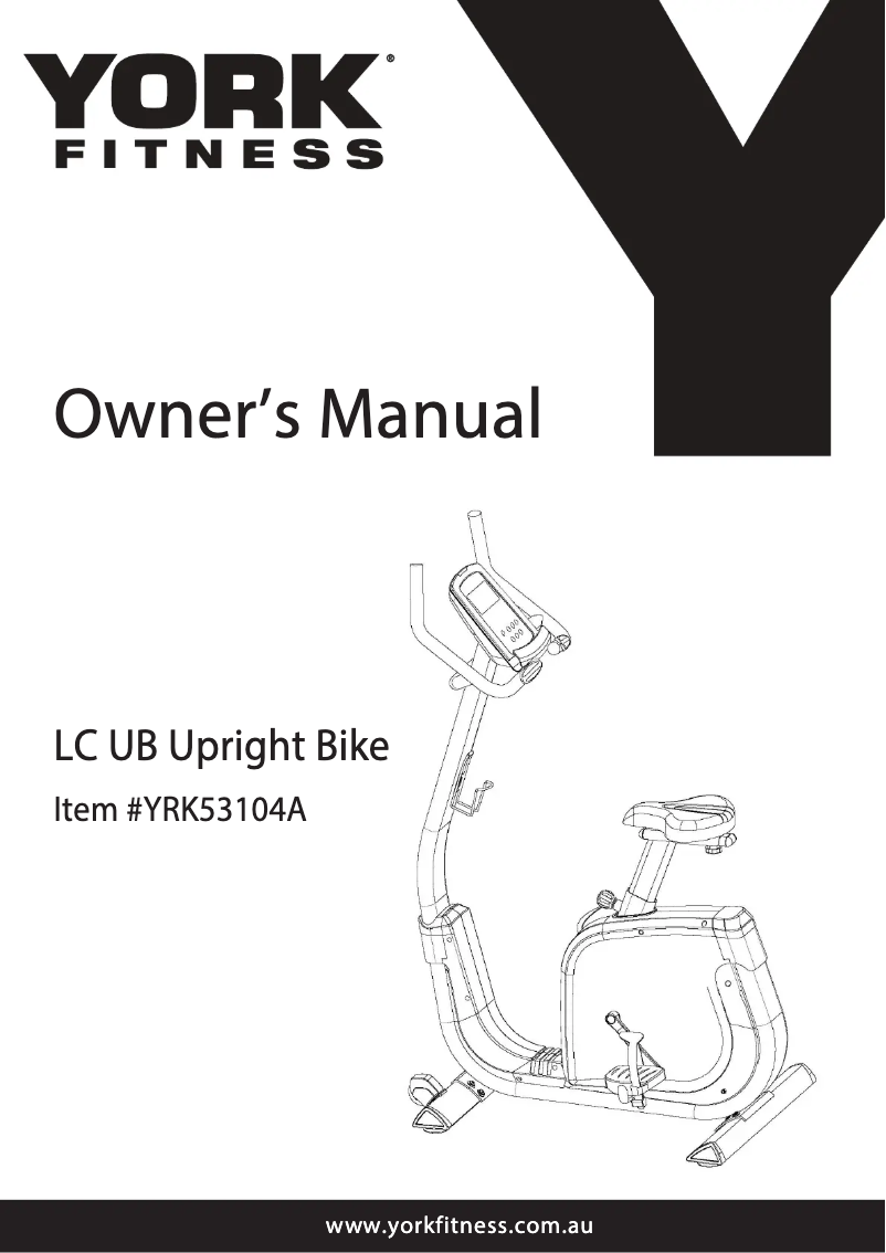 Página 1 del manual Manual de usuario York Fitness LC-UB