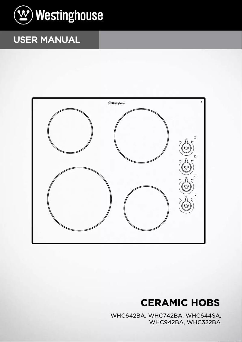 Image de la première page du manuel de l'appareil WHC322BA