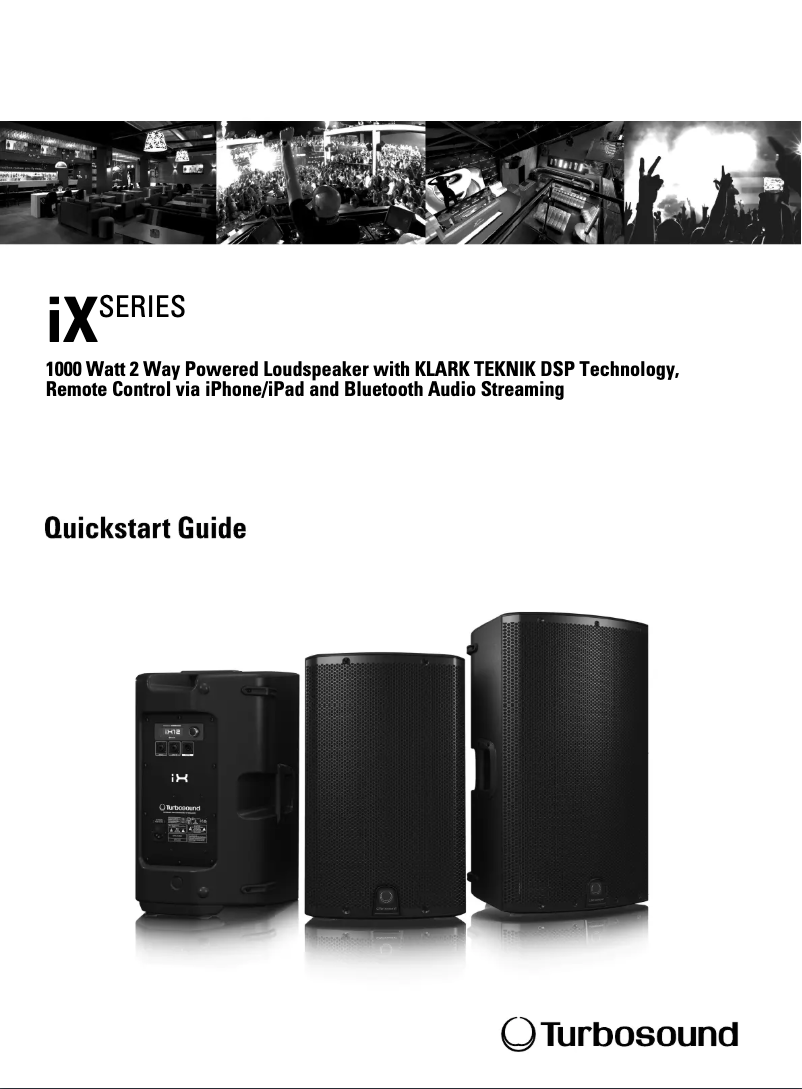 Page n°1 - Manuel utilisateur Turbosound iX15