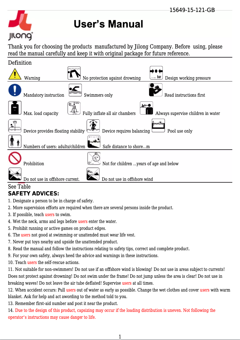 Image de la première page du manuel de l'appareil JL027103NPF