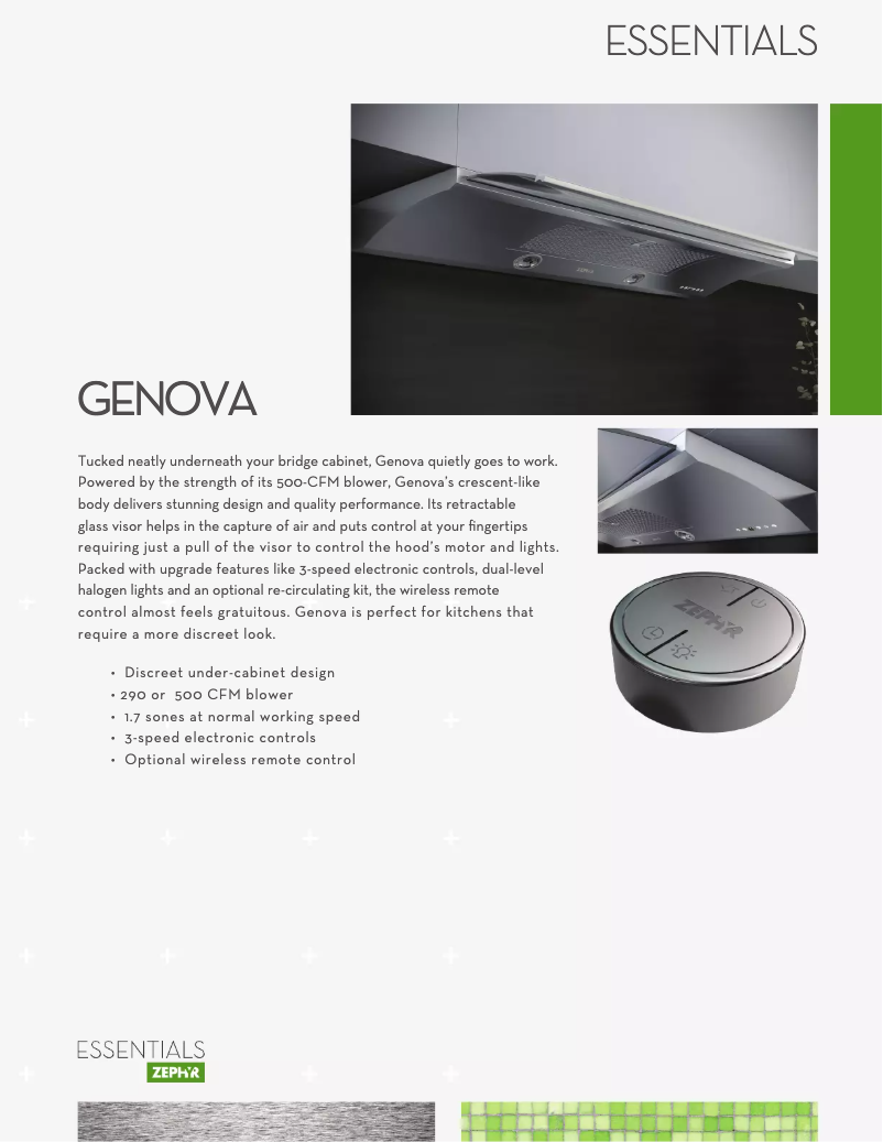 Page n°1 - Fiche technique Zephyr ZGEE30AS