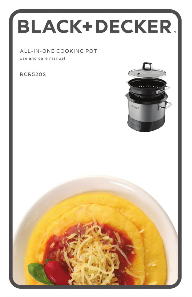 Page n°1 - Manuel utilisateur Black & Decker RCR520S