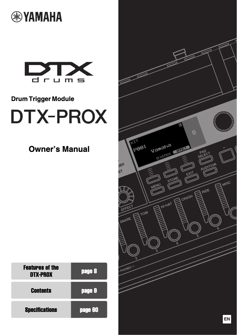 Page 1 de la notice Manuel utilisateur Yamaha DTX10K-X 
