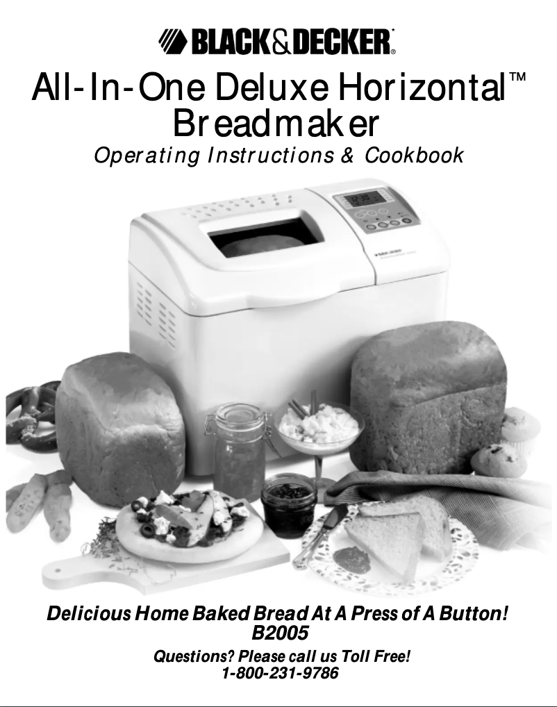 Image de la première page du manuel de l'appareil B2005