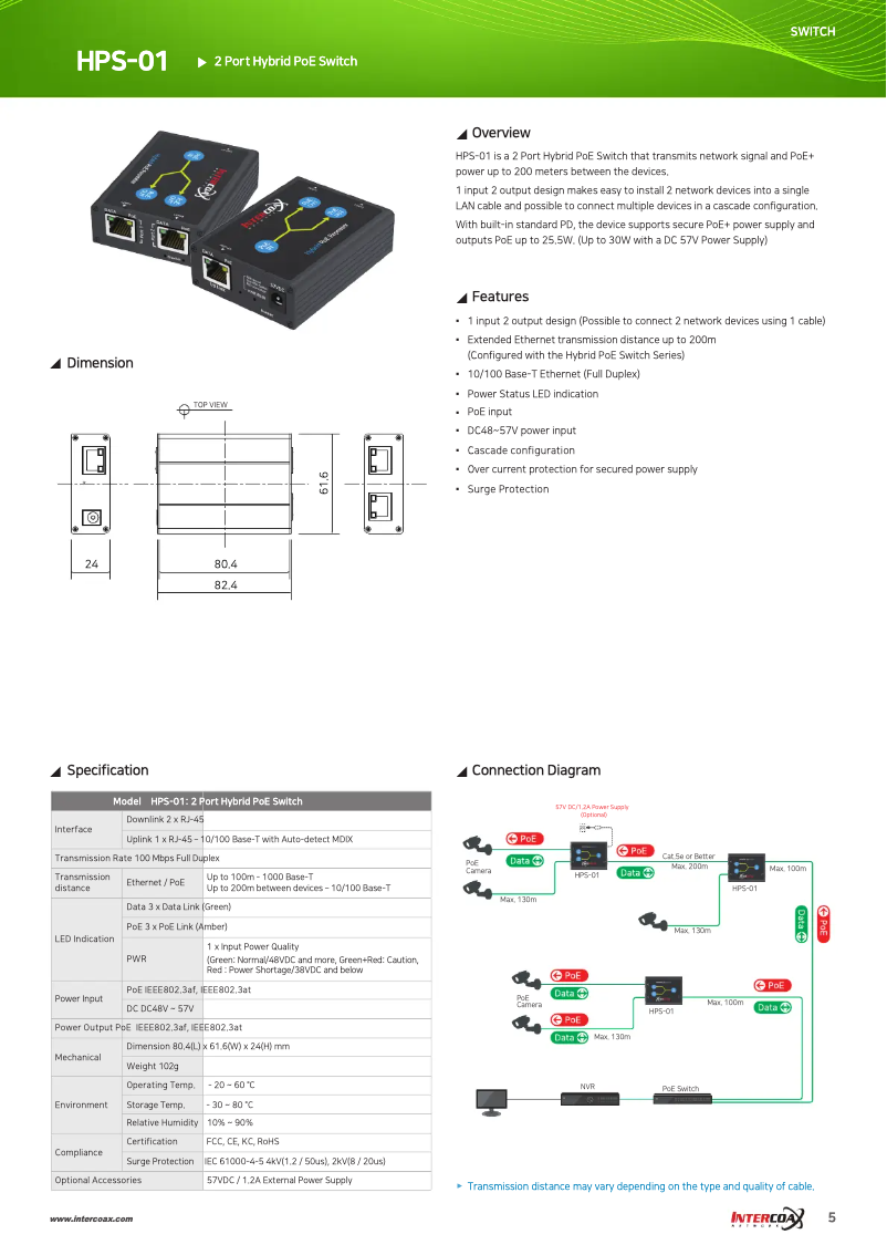 Página 1 del manual Ficha técnica Lorex HPS-01