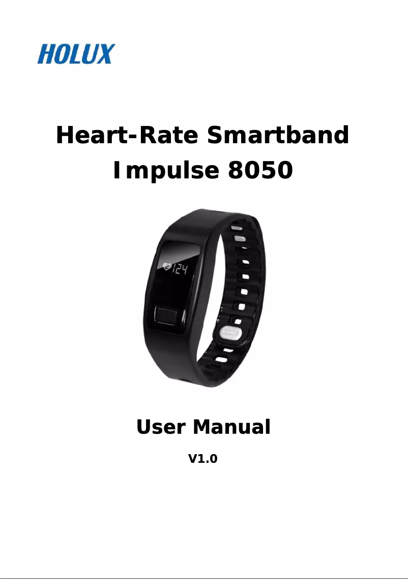 Image de la première page du manuel de l'appareil Impulse 8050