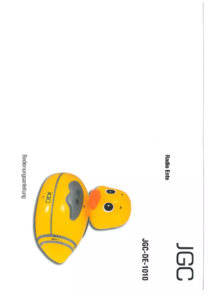 Page 1 de la notice Manuel utilisateur JGC DE-1010