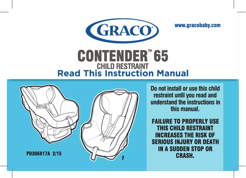 Page n°1 - Manuel utilisateur Graco Contender 65