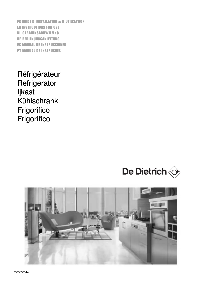 Page n°1 - Manuel utilisateur De Dietrich DRS623JE