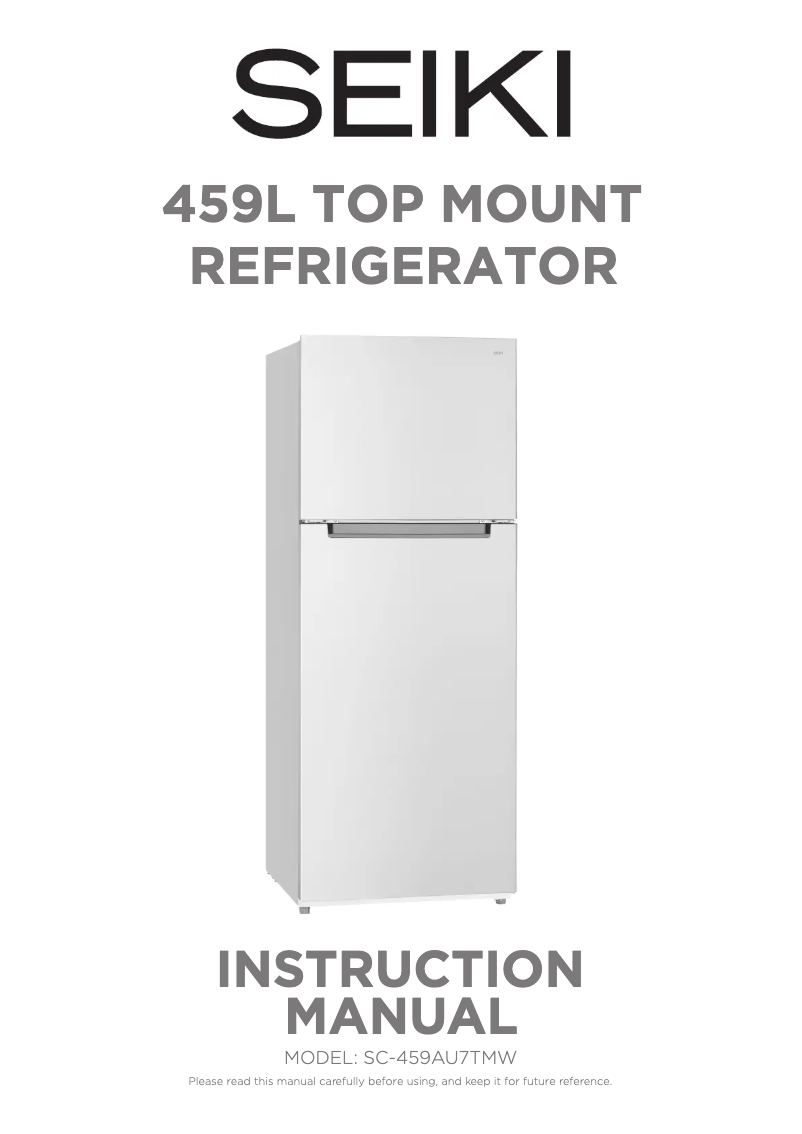 Page n°1 - Manuel utilisateur Seiki SC-459AU7TMW