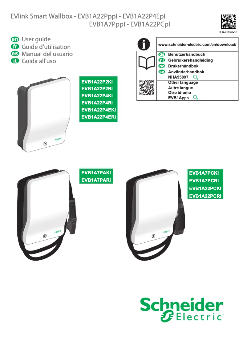 Page n°1 - Manuel utilisateur Schneider EVB1A22PCRI