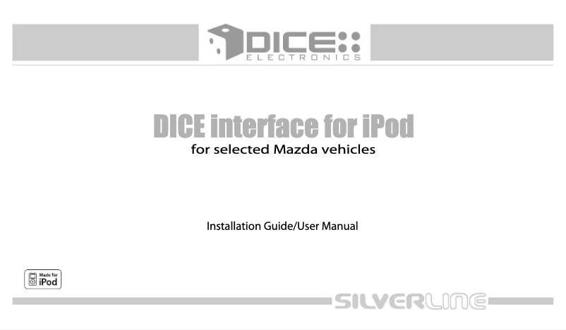 Page 1 de la notice Manuel utilisateur DICE i-Mazda-R