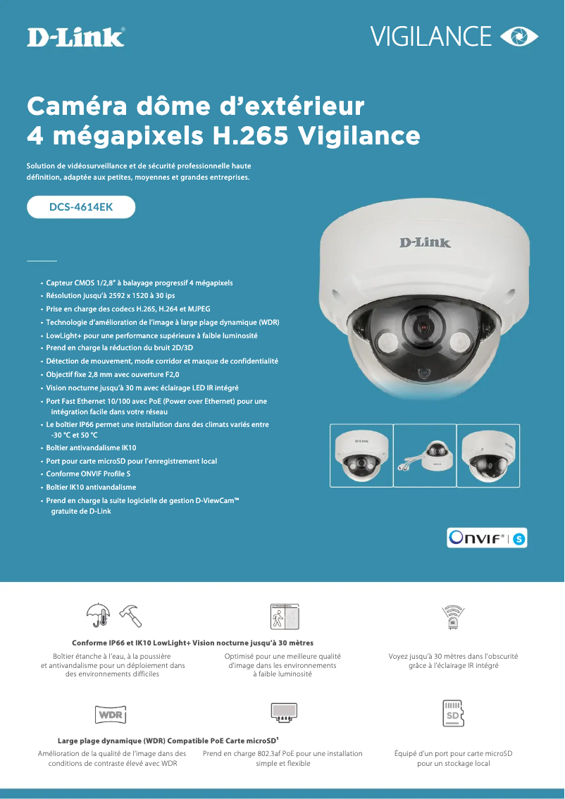 Image de la première page du manuel de l'appareil Vigilance DCS-4614EK