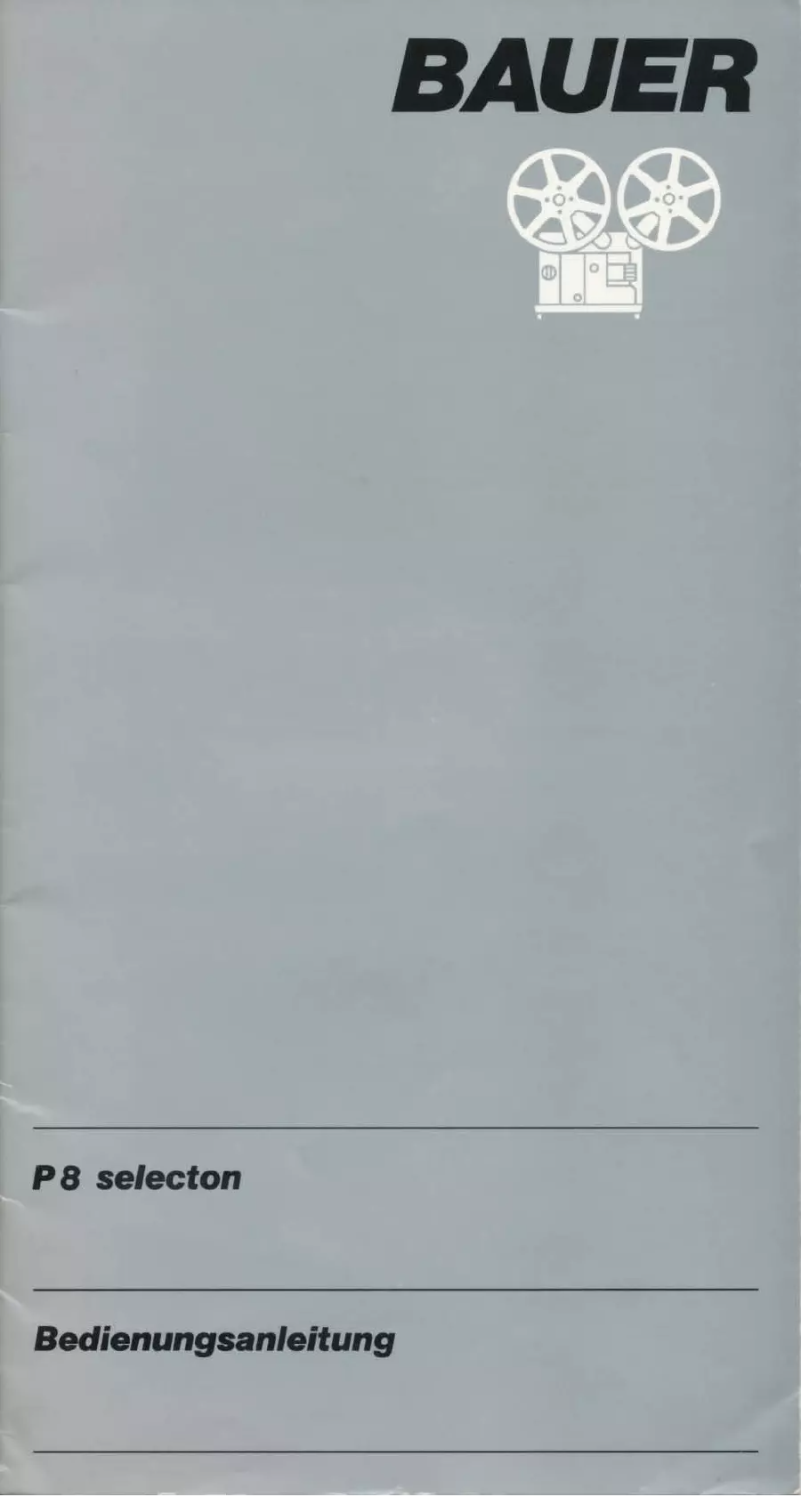 Page n°1 - Manuel utilisateur Bauer P8 Selecton