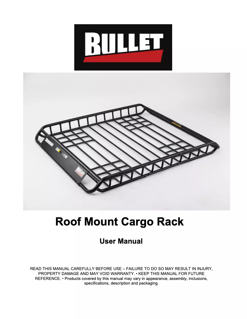 Page n°1 - Manuel utilisateur Bullet CRB-70