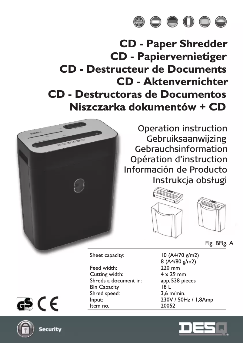 Página 1 del manual Manual de usuario Desq 20052