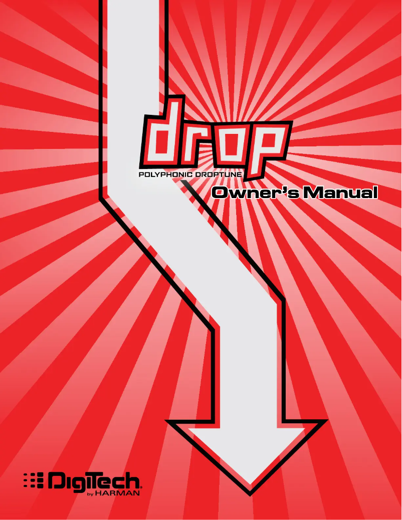 Page 1 de la notice Manuel utilisateur Digitech Drop
