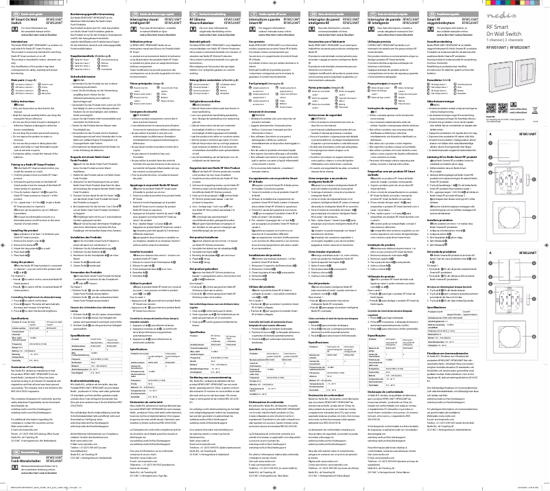 Page n°1 - Manuel utilisateur Nedis RFWS10WT