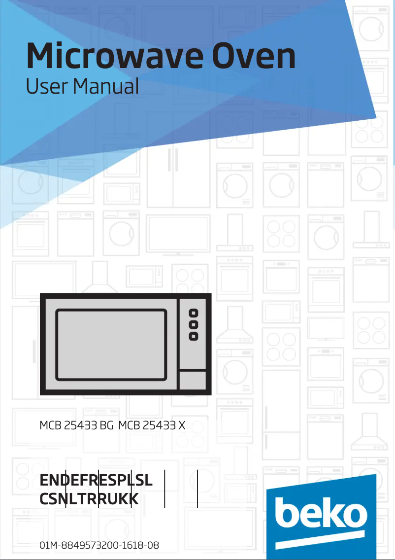 Page 1 de la notice Manuel utilisateur Beko MCB25433X