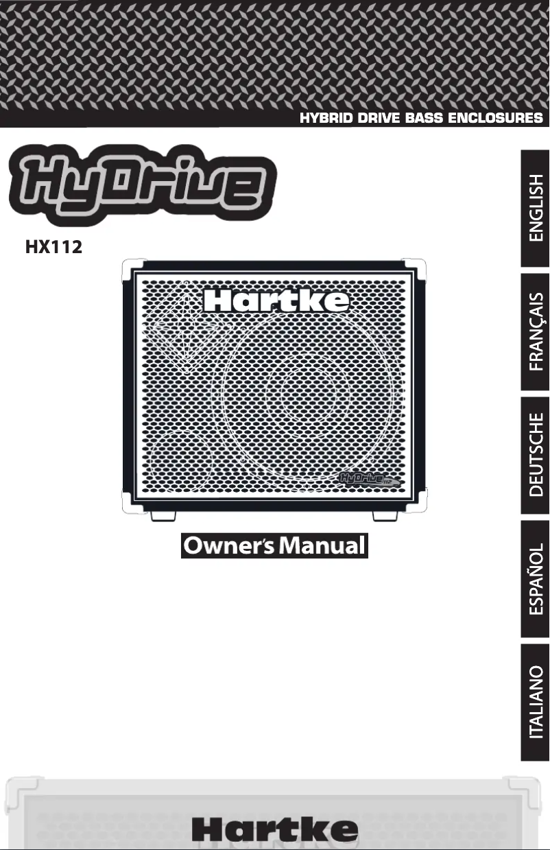 Page 1 de la notice Manuel utilisateur Hartke HyDrive HX112