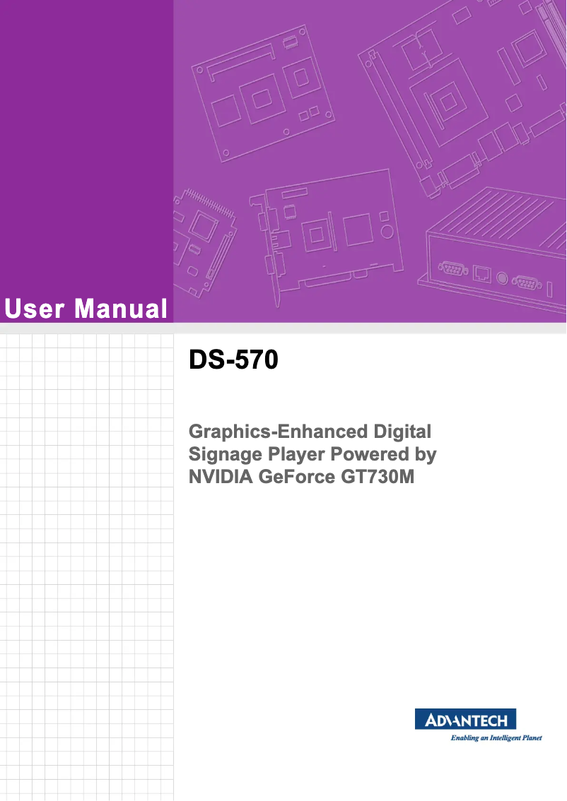 Page n°1 - Manuel utilisateur Advantech DS-570