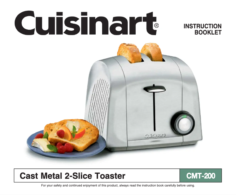 Page 1 de la notice Manuel utilisateur Cuisinart Cast Metal CMT-200