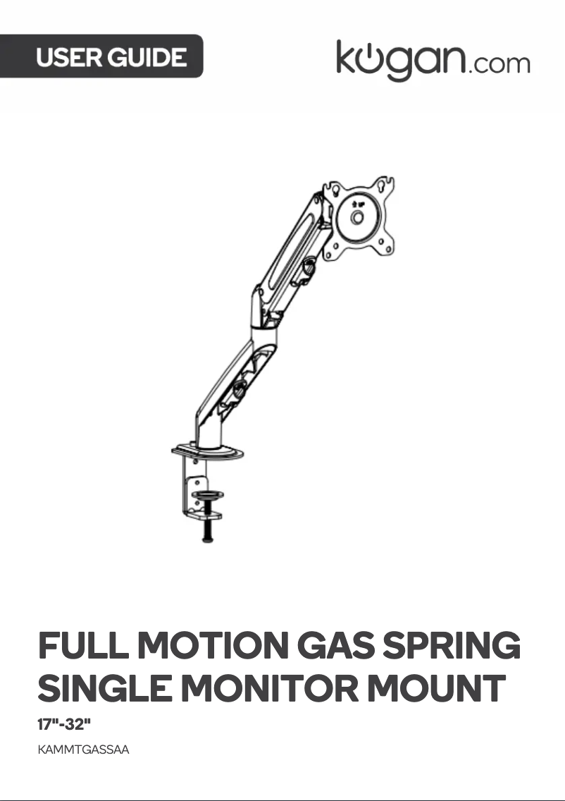Page n°1 - Manuel utilisateur Kogan KAMMTGASSAA