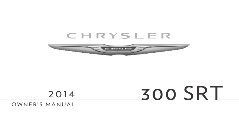 Page 1 de la notice Manuel utilisateur Chrysler 300 SRT (2014)