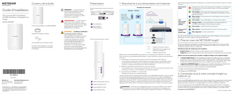 Página 1 del manual Guía de instalación Netgear WAX608Y