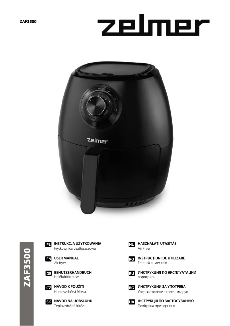 Image de la première page du manuel de l'appareil ZAF3500