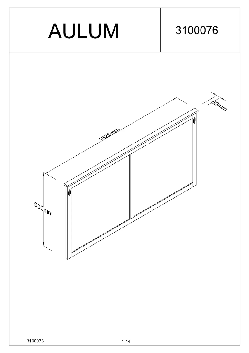 Página 1 del manual Manual de usuario JYSK Aulum (180x90)