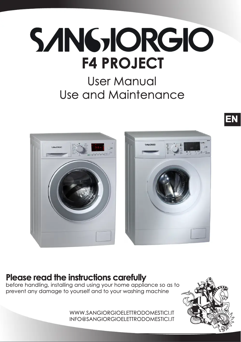 Page n°1 - Manuel utilisateur SanGiorgio FS714DI9