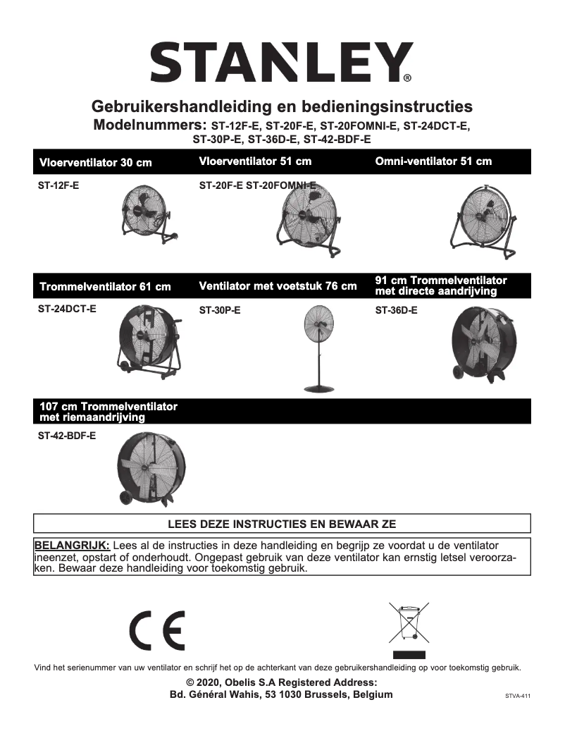 Page 1 de la notice Manuel utilisateur Stanley ST-30P-E
