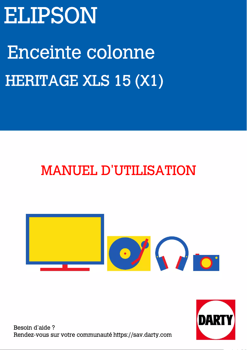 Image de la première page du manuel de l'appareil Heritage XLS15
