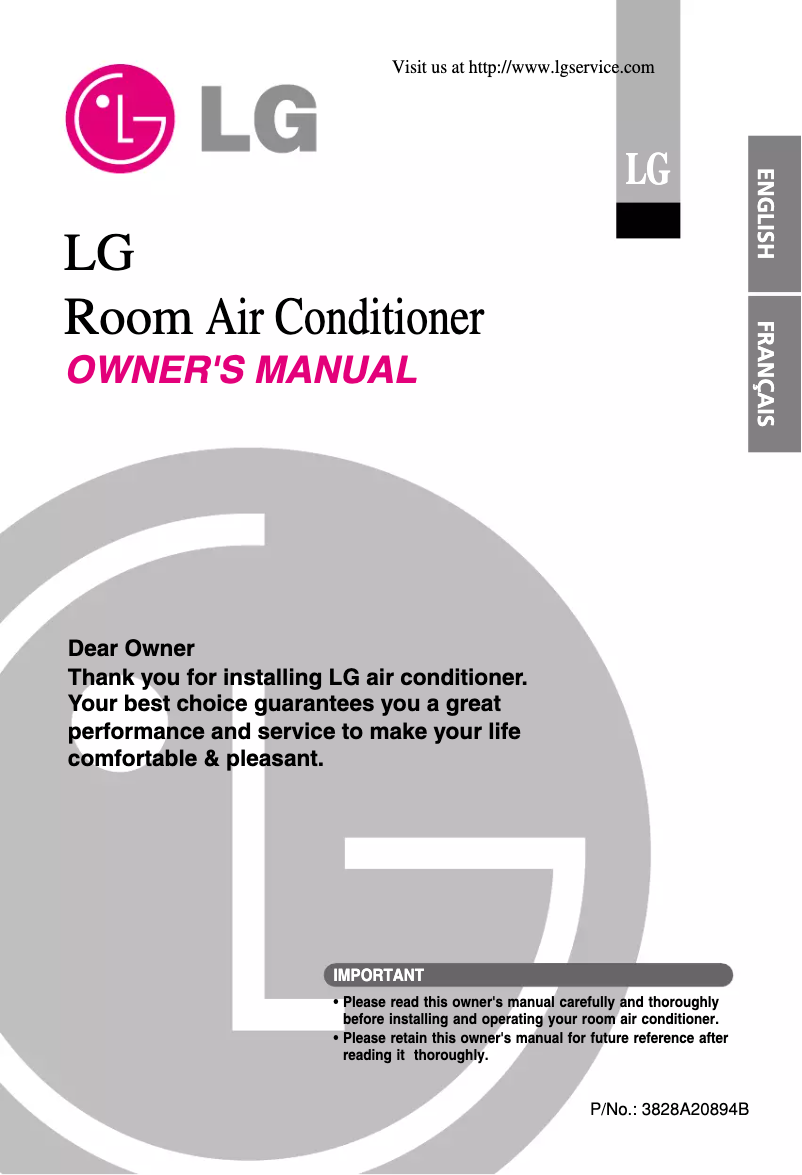 Page n°1 - Manuel utilisateur LG LS-C0964DM1