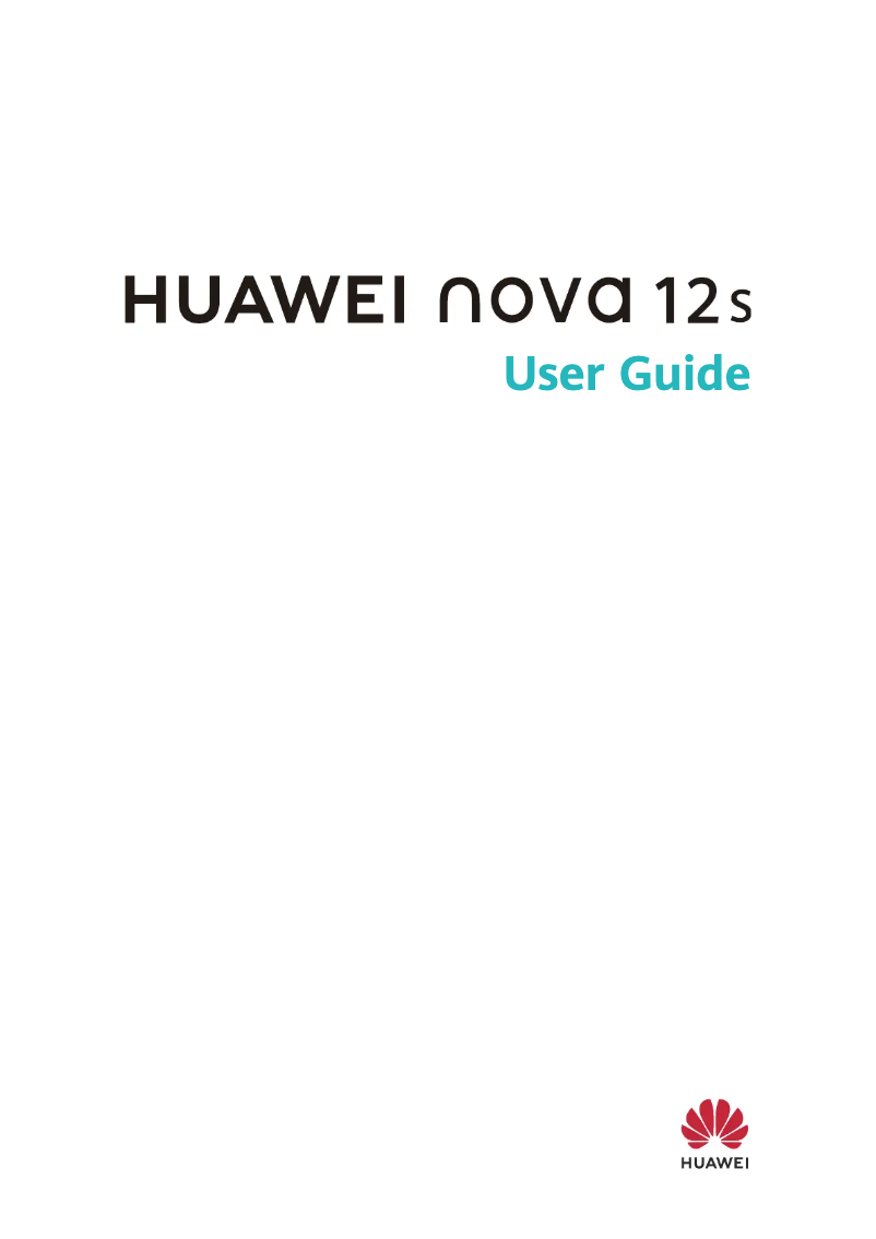 Page 1 de la notice Manuel utilisateur Huawei Nova 12S