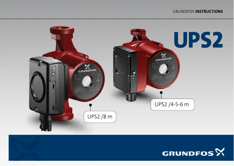 Page n°1 - Manuel utilisateur Grundfos UPS2