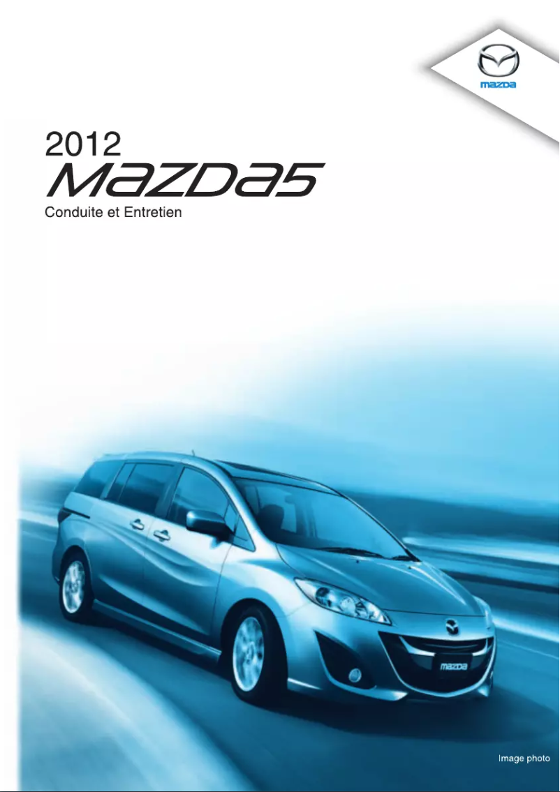 Page 1 de la notice Manuel utilisateur Mazda 5 (2012)